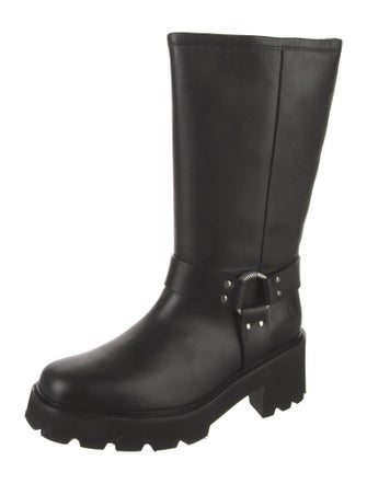 BA&SH Leather Moto Boots