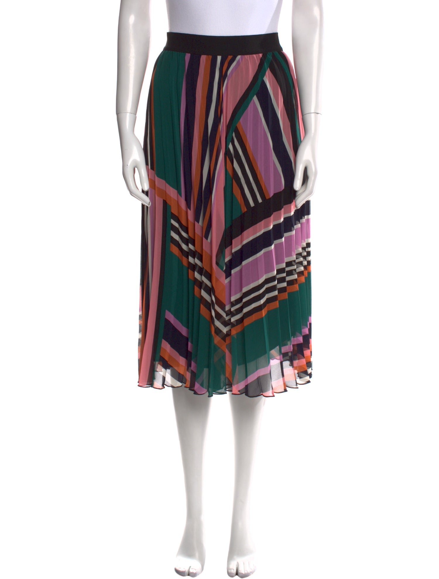 BA&SH Striped Midi Length Skirt