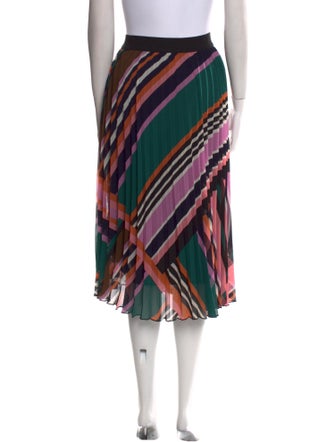 BA&SH Striped Midi Length Skirt