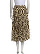 BA&SH Animal Print Midi Length Skirt