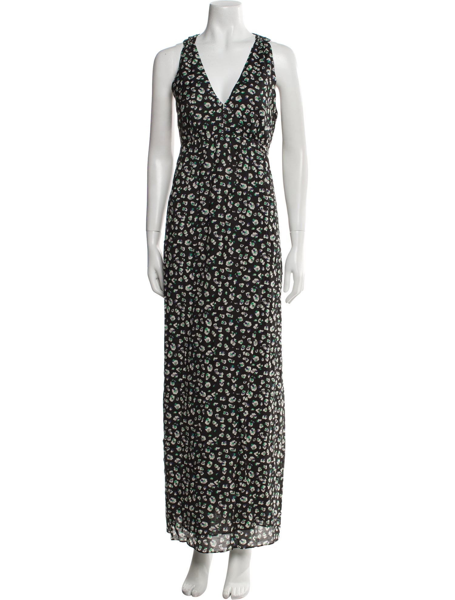BA&SH Floral Print Long Dress