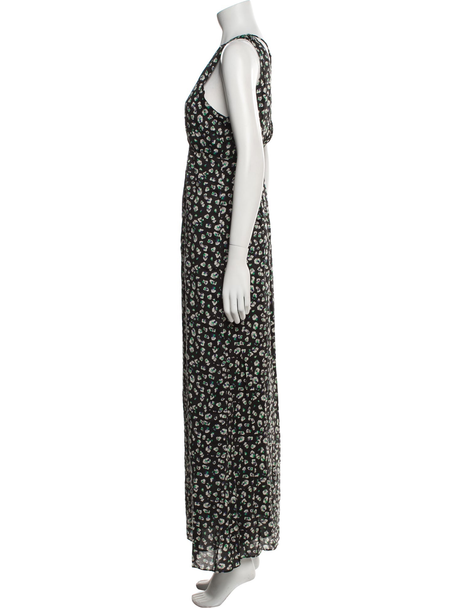 BA&SH Floral Print Long Dress