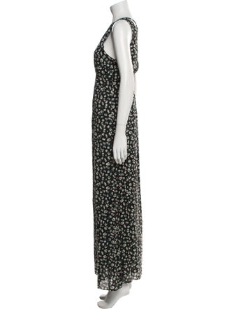 BA&SH Floral Print Long Dress
