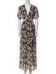 BA&SH Floral Print Long Dress