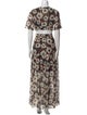 BA&SH Floral Print Long Dress