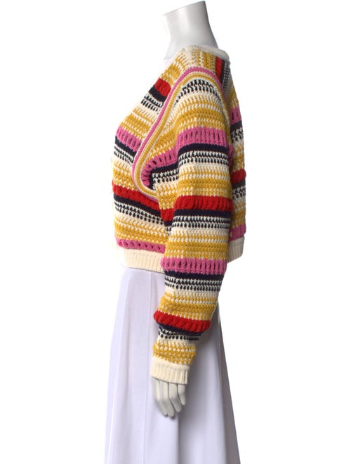 BA&SH Printed V-Neck Sweater