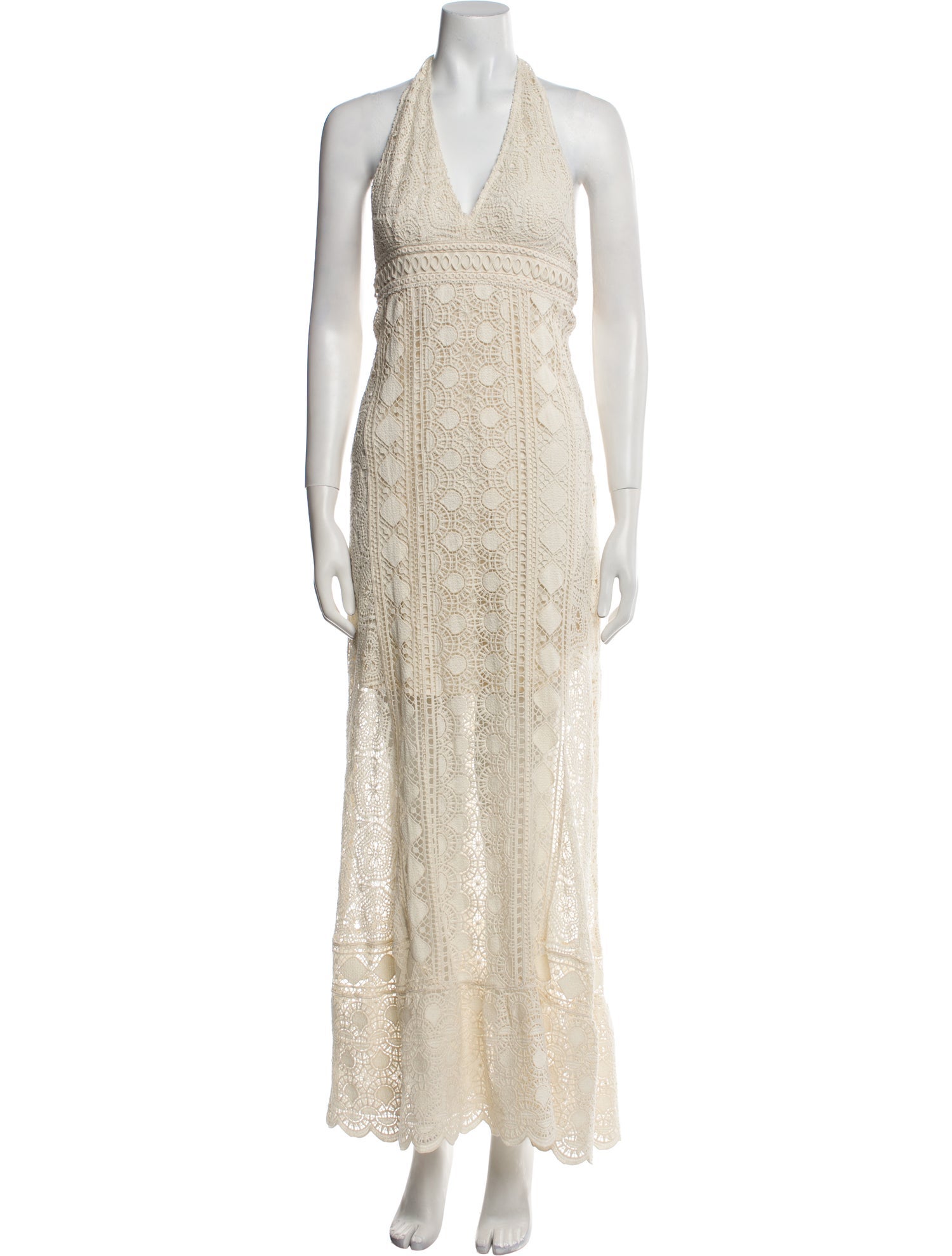 BA&SH Halterneck Long Dress