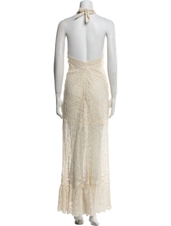 BA&SH Halterneck Long Dress