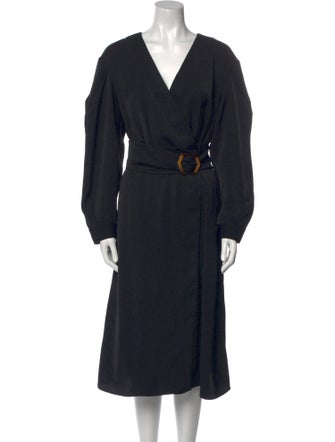 BA&SH V-Neck Midi Length Dress