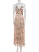 BA&SH Floral Print Long Dress