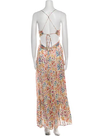 BA&SH Floral Print Long Dress