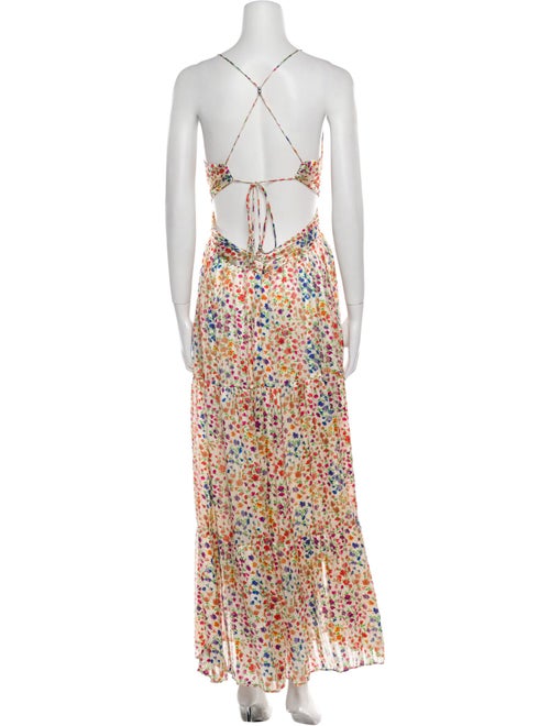 BA&SH Floral Print Long Dress
