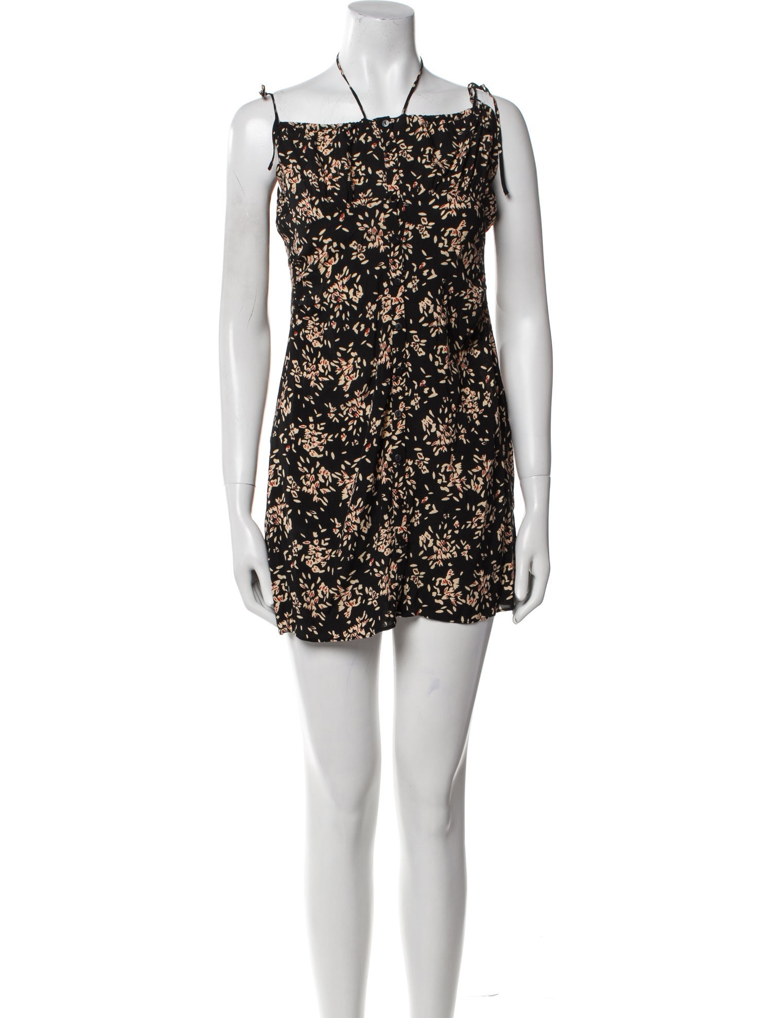 BA&SH Floral Print Mini Dress