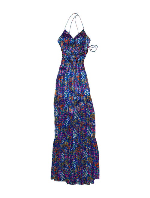 BA&SH Floral Print Long Dress