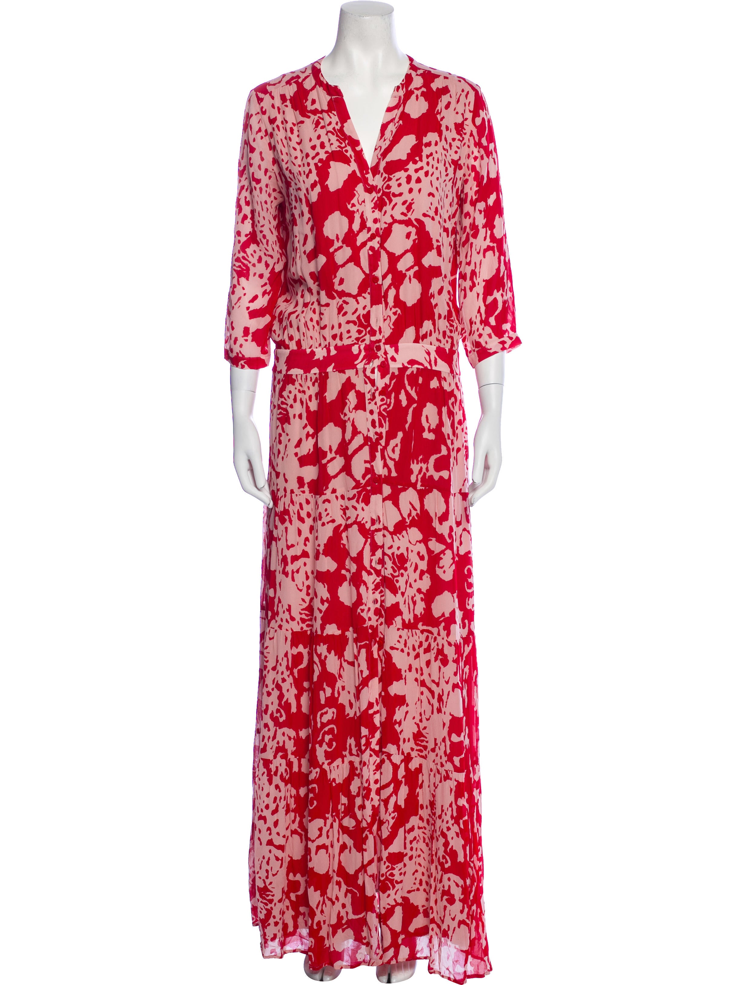 BA&SH Printed Long Dress