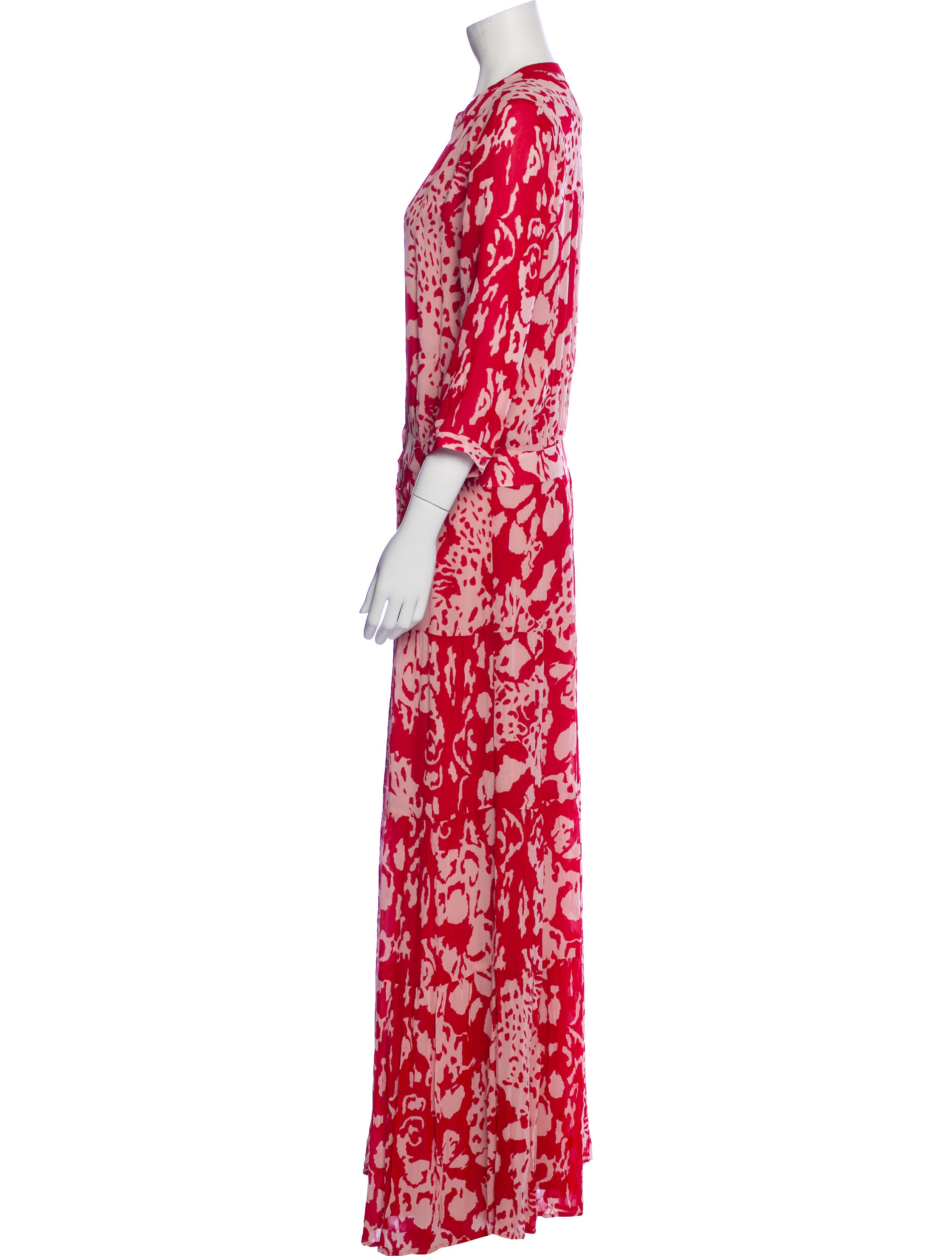 BA&SH Printed Long Dress