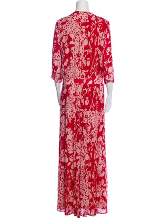 BA&SH Printed Long Dress