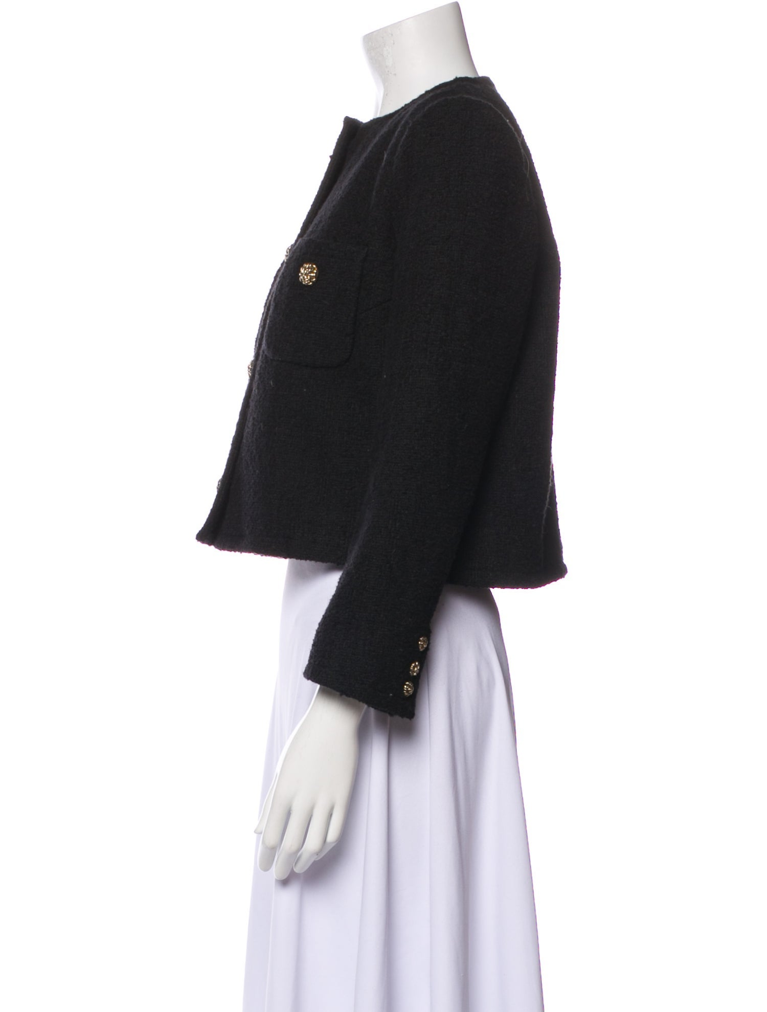 BA&SH Tweed Pattern Evening Jacket