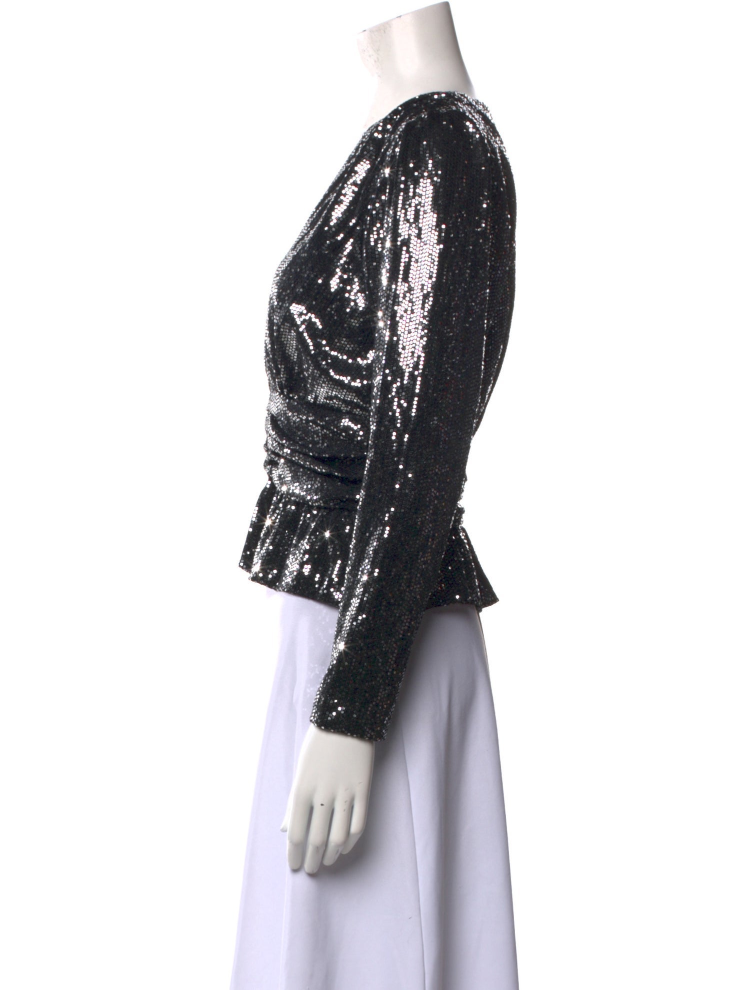 BA&SH Plunge Neckline Long Sleeve Blouse w/ Tags