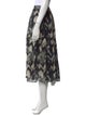BA&SH Printed Midi Length Skirt