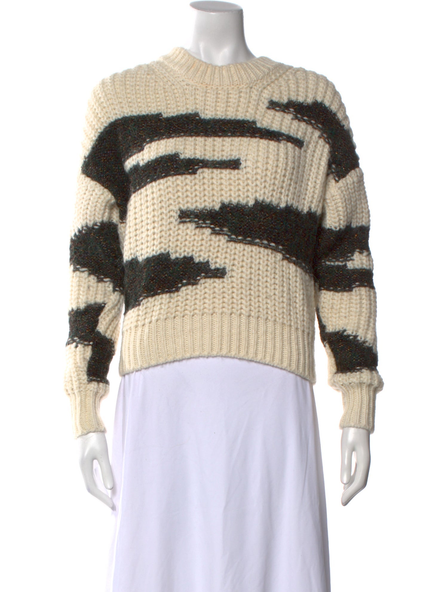 BA&SH Striped Crew Neck Sweater