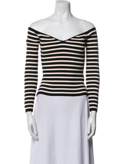BA&SH Striped Off-The-Shoulder Top