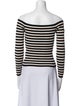 BA&SH Striped Off-The-Shoulder Top