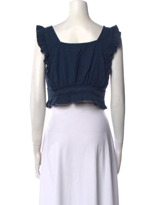 BA&SH Square Neckline Sleeveless Crop Top
