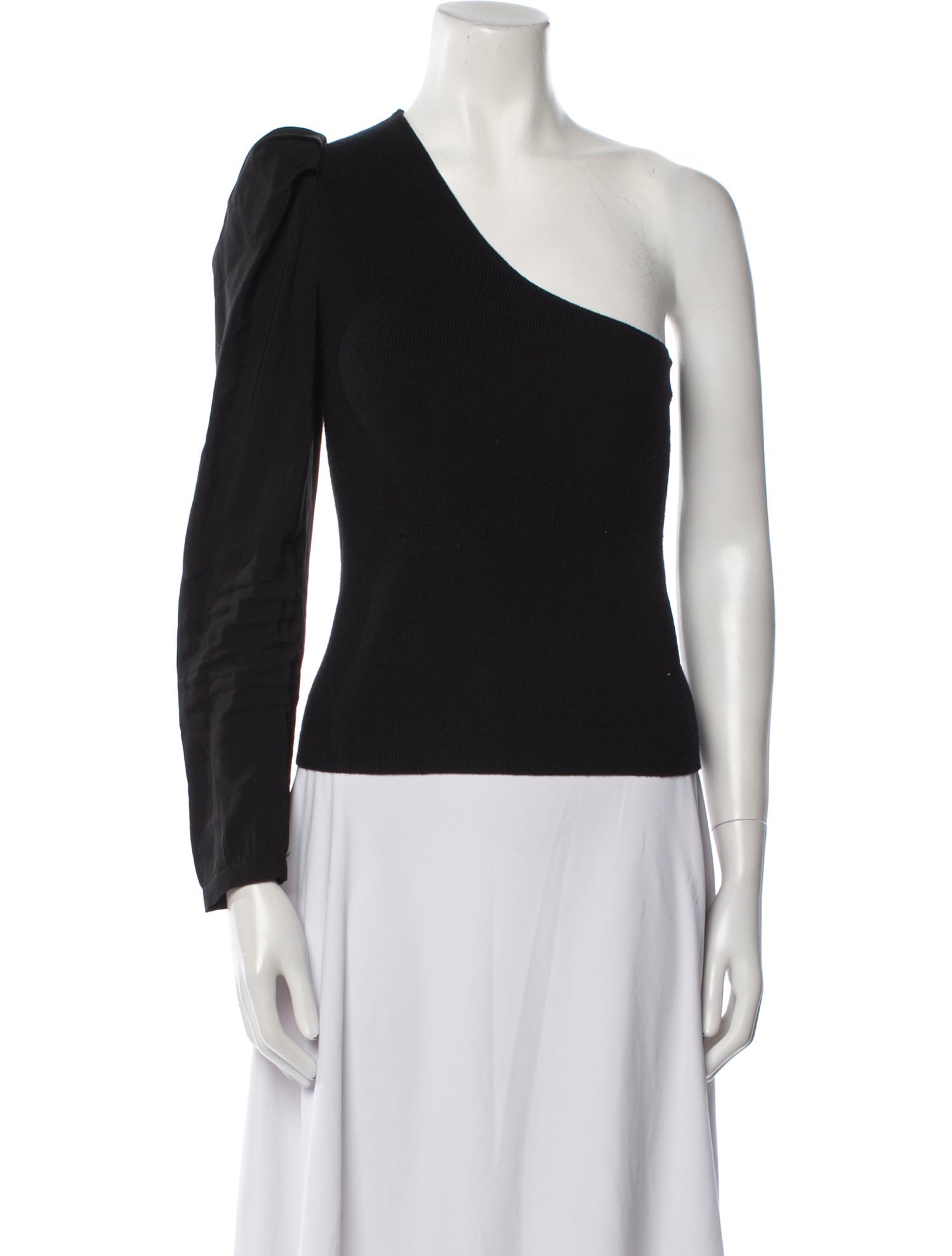 BA&SH One-Shoulder Long Sleeve Top