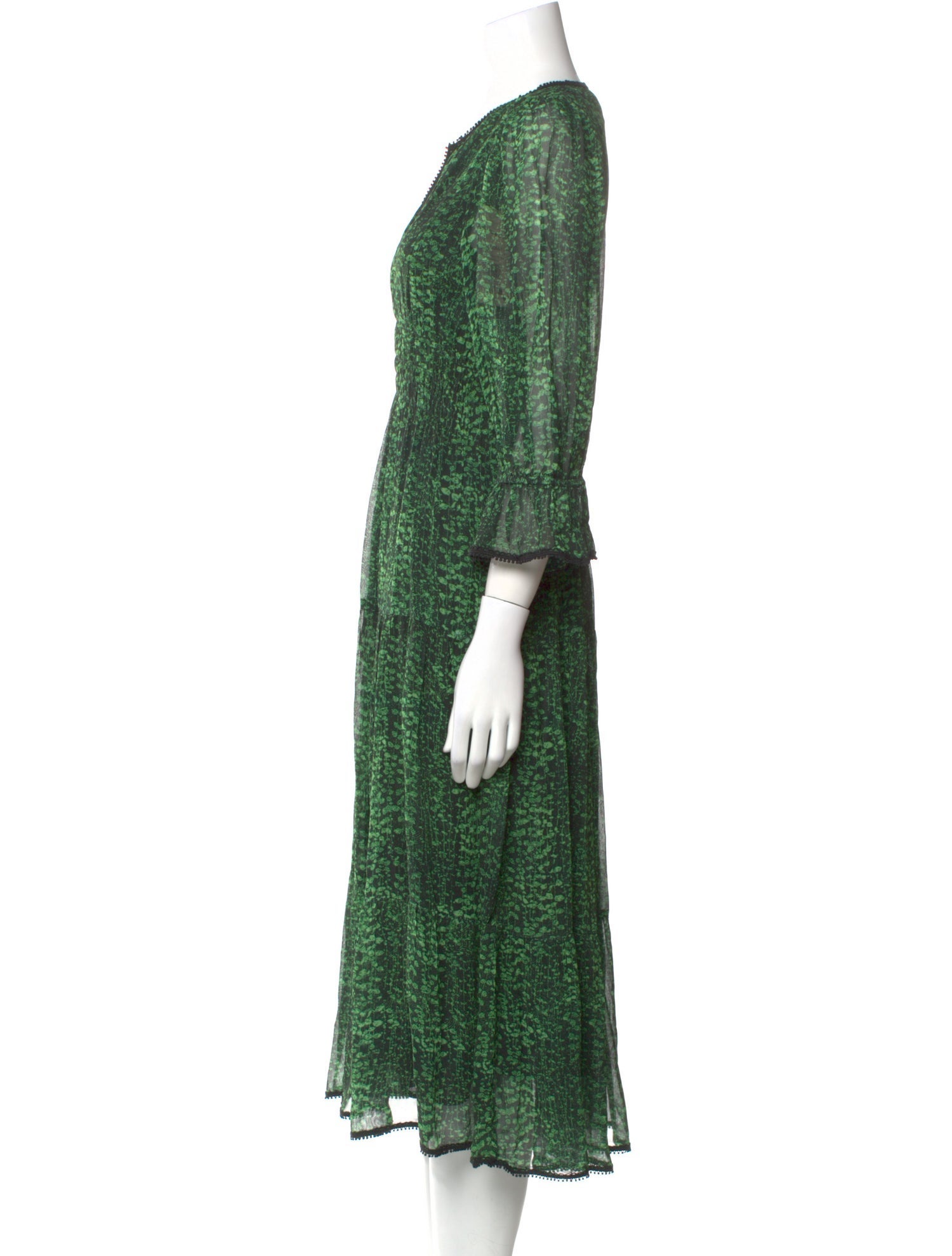 BA&SH Printed Long Dress