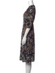 BA&SH Printed Midi Length Dress