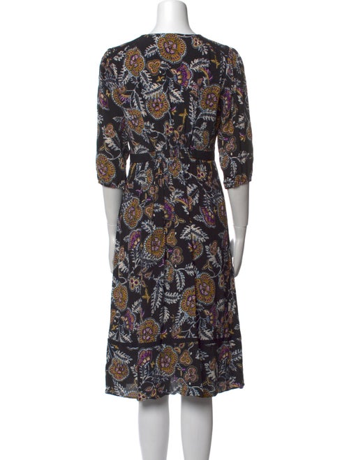 BA&SH Printed Midi Length Dress
