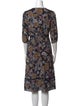 BA&SH Printed Midi Length Dress