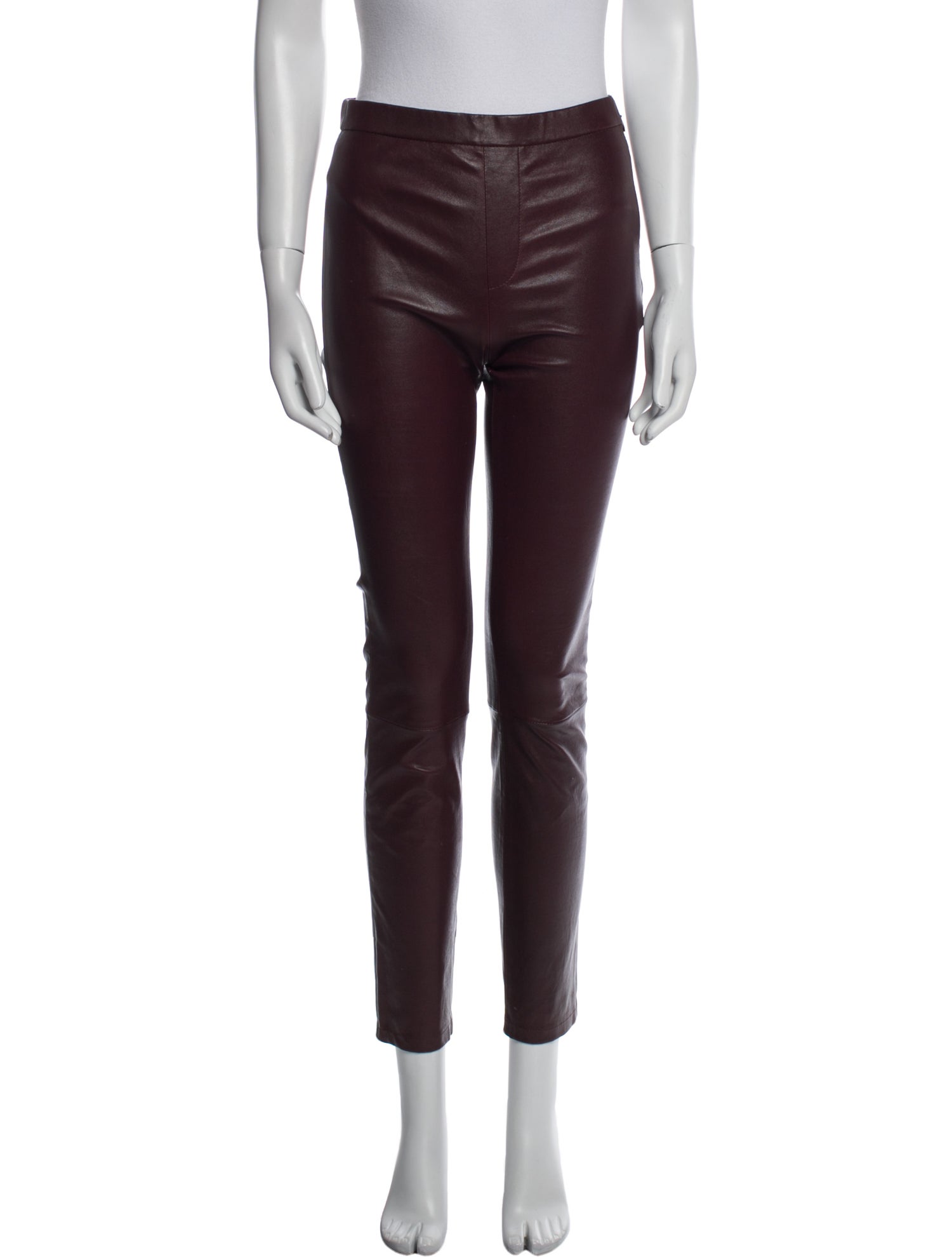 BA&SH Leather Skinny Leg Pants