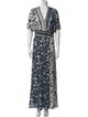 BA&SH Floral Print Long Dress