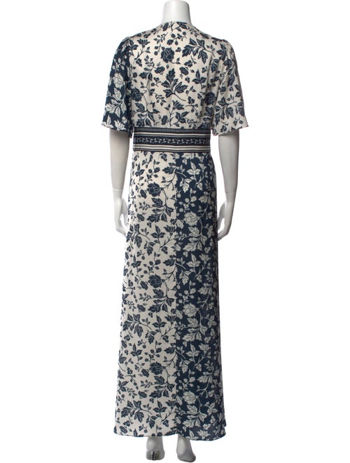 BA&SH Floral Print Long Dress