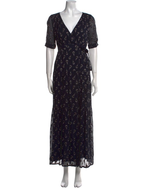 BA&SH Silk Long Dress
