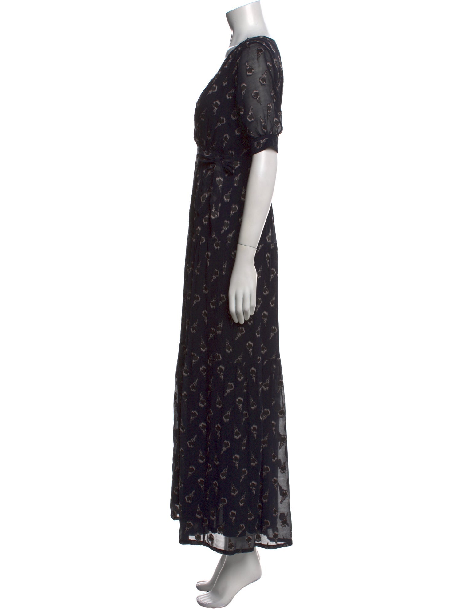 BA&SH Silk Long Dress