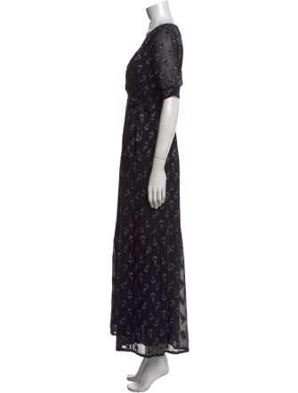 BA&SH Silk Long Dress