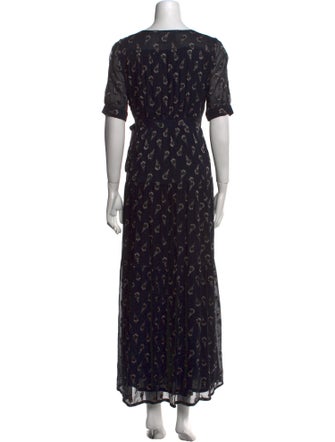 BA&SH Silk Long Dress