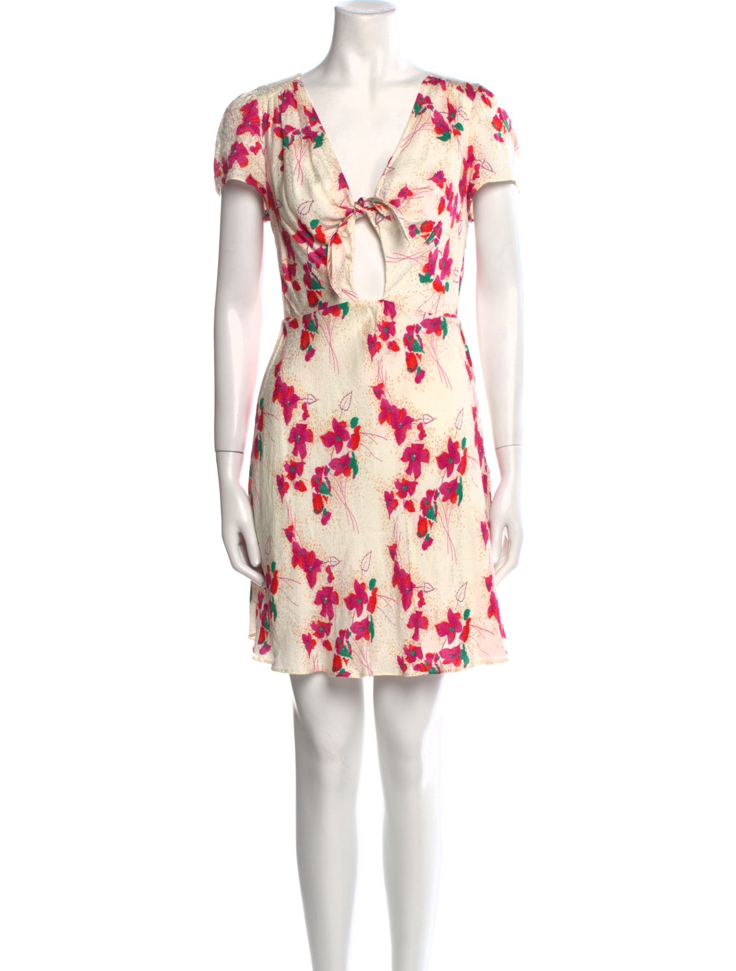 BA&SH Floral Print Mini Dress