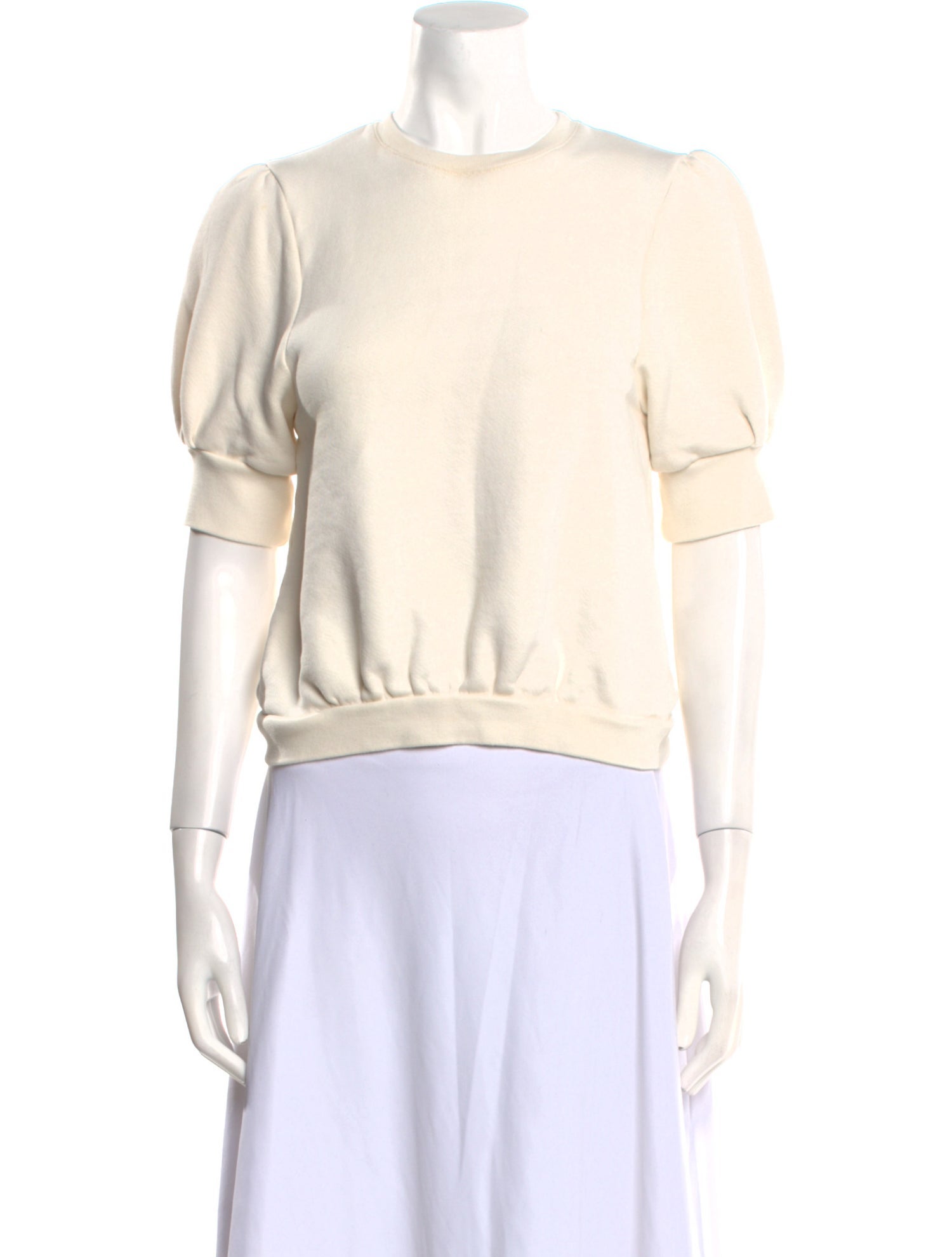 BA&SH Crew Neck Short Sleeve Sweatshirt