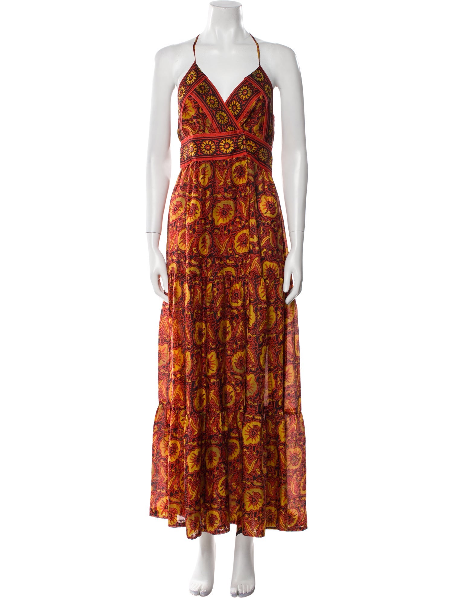 BA&SH Silk Long Dress
