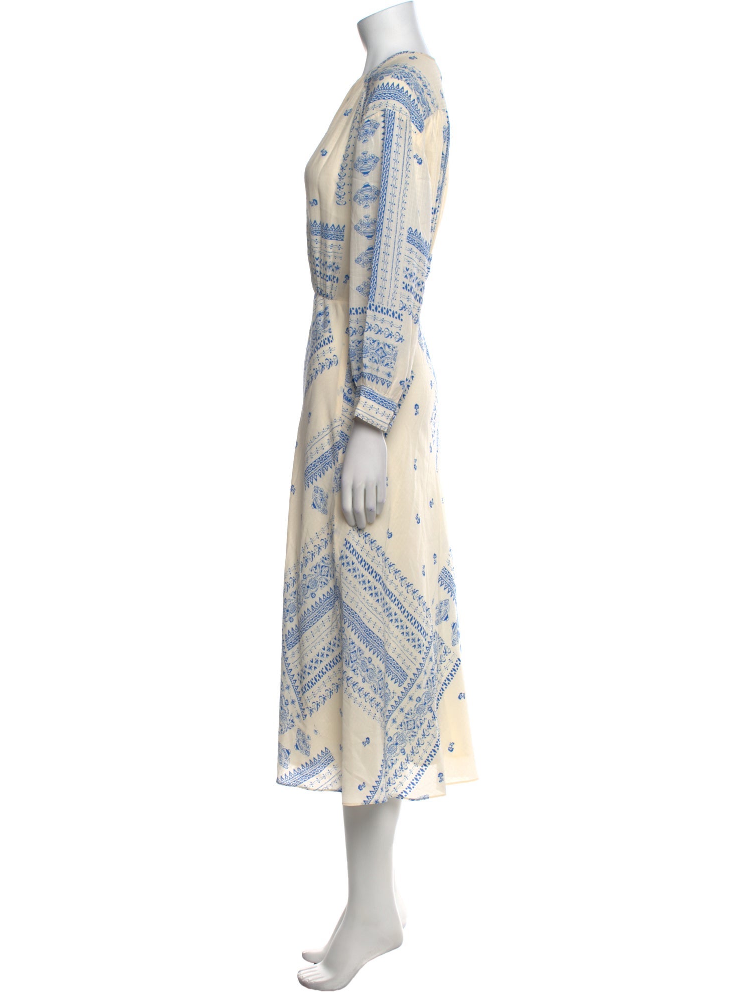 BA&SH Printed Long Dress