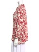 BA&SH Floral Print Three-Quarter Sleeve Blouse