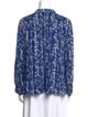 BA&SH Floral Print Long Sleeve Button-Up Top