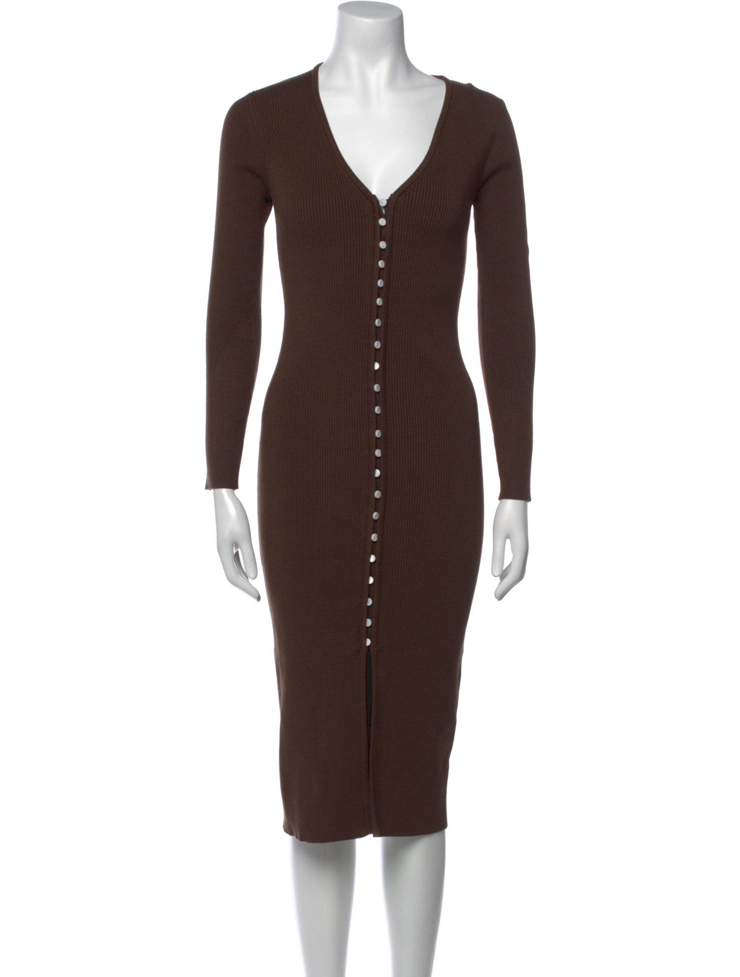 BA&SH V-Neck Midi Length Dress w/ Tags
