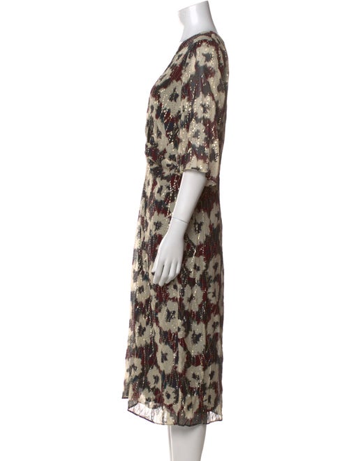 BA&SH Floral Print Long Dress
