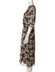 BA&SH Floral Print Long Dress