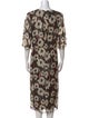 BA&SH Floral Print Long Dress